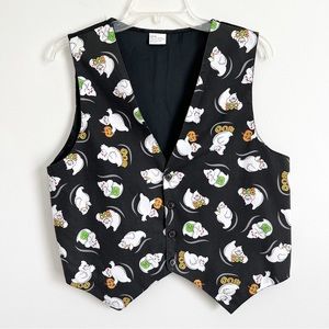 Vintage Halloween Vest Ghost Trick-or-Treat Unisex Vest Medium